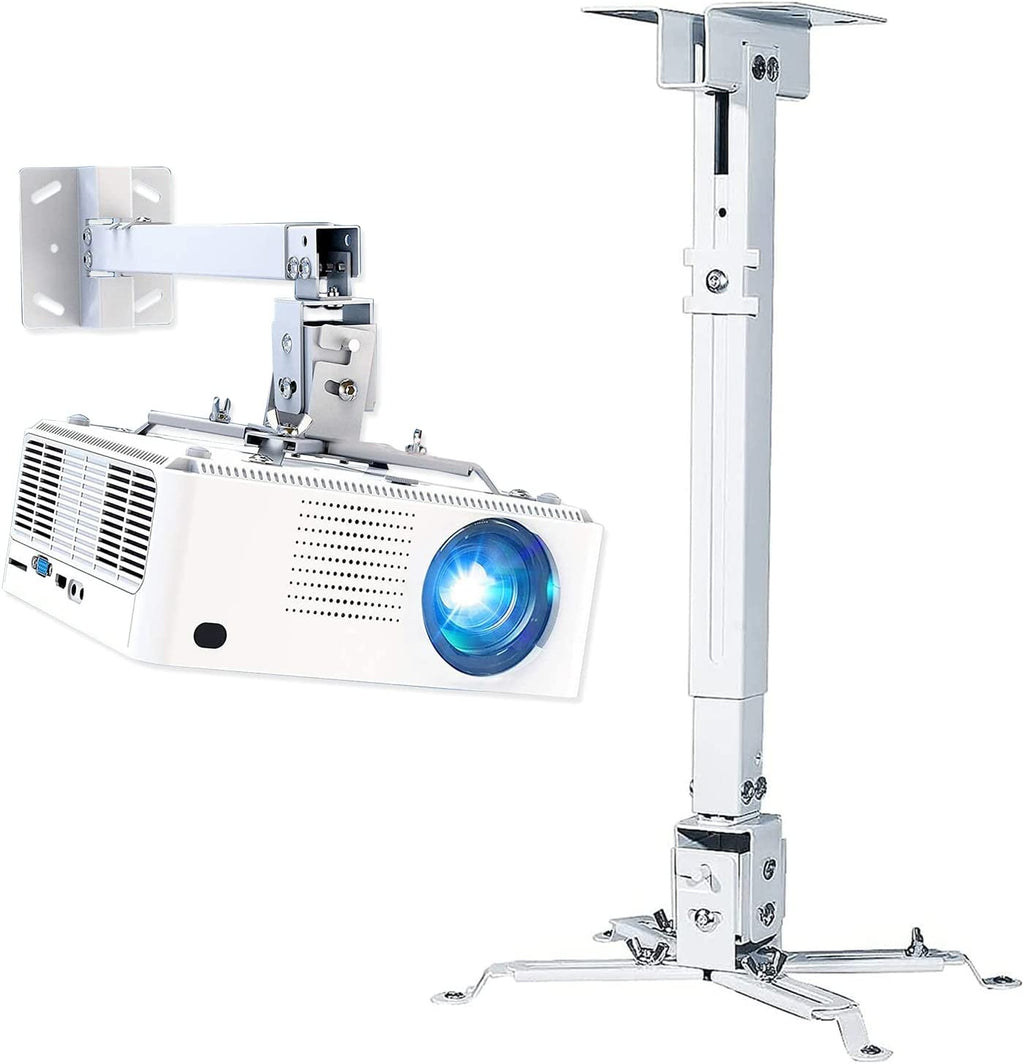 5Core Projector Mount Ceiling Wall Universal Holder Adjustable Low Profile Capacity 40lb